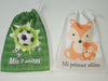 20 Personalized 12x15cm Fabric and Friselina Bags 2