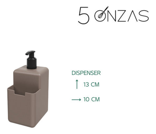Kit Dish Drainer, Dispenser, and Trash Can Organizer - 5oz 9