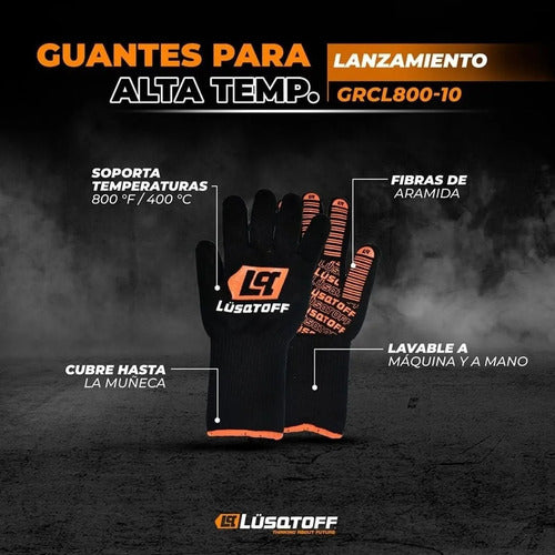 Lusqtoff High Temperature Gloves 400 ºC Long Protection 1