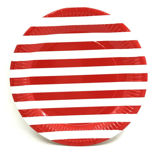 Universo Mágico Disposable Plates Stripes - 10 Units - 23 cm 0