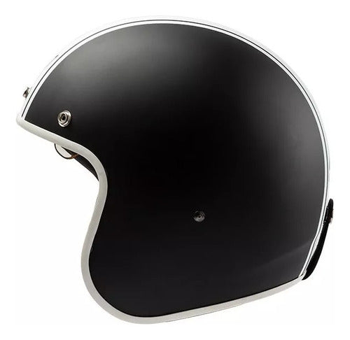 Hawk Casco Para Moto 721 Challenger Negro Y Blanco Mate Rpm 2