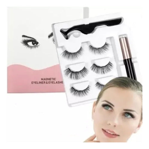 ILUMINA-2 Magnetic False Eyelashes X 3 Pairs Premium Liner 0