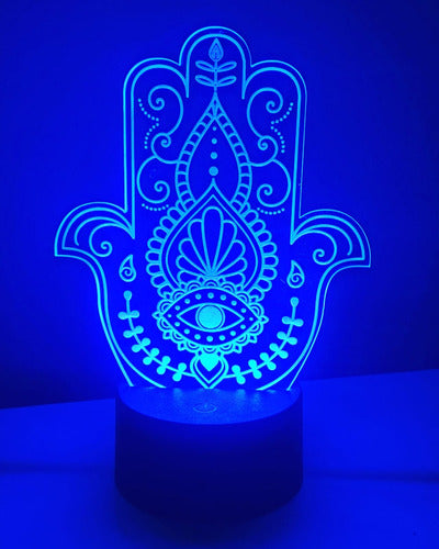 Invitame Creaciones LED Night Light Hand of Fatima 1