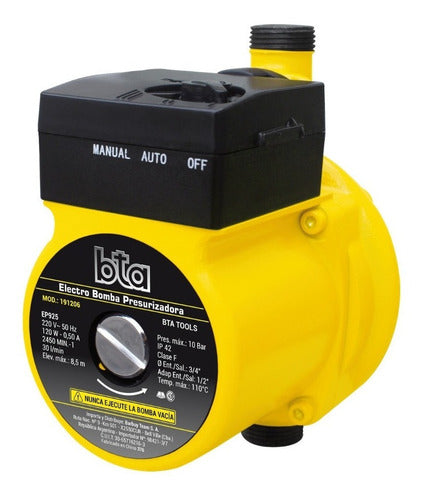 BTA Electrobomba Bomba Presurizadora 191206 120W 30 L/min 0