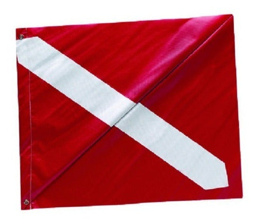 Bandera Buceo Buzo Pvc Reforzada Nautica Accesorios 0