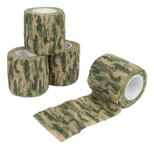 4 Rolls of Loogu Self-adhesive Camouflage Tape - Forest 0