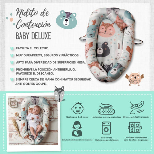 Nidito de Bebé Clari Store: Deluxe Co-Sleeping Baby Nest with Mattress + Pillow 2