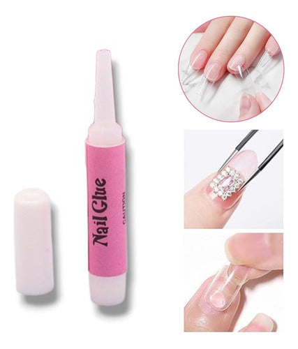 Nail Glue Long-Lasting Adhesive Pack of 11 Units 0