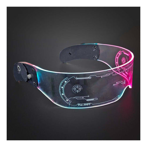 Lentes Led Futuristic Electronica Rave Boda 15 Rgb Flash F39 2