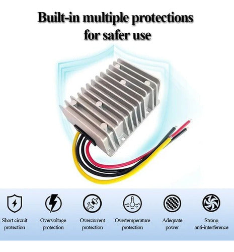 Elevador Convertidor De Tension Dc 12a24v 10a 240w-prontoluz 5