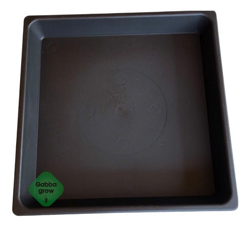 Matri Black Plates for Roots House 3.75L - 15cm - Gabba Grow Olivos 5