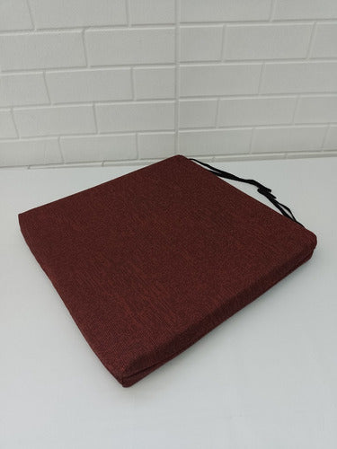 Premium Tear-Resistant 40x40x4cm Chair Cushion with Filling 45