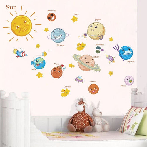 Vinilo Decorativo Pared [7bq28yfw] Planetas 3