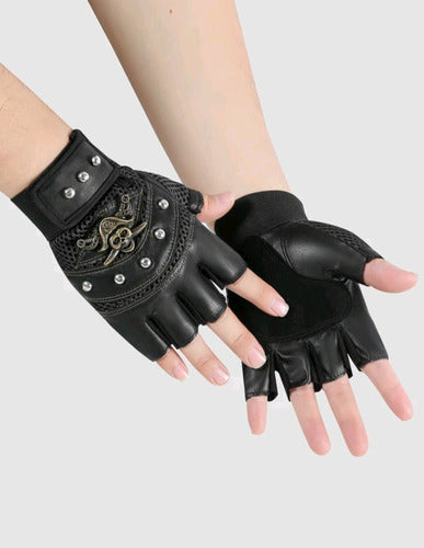 Cute Kawaii Shein Import Moto Aesthetic Eco Leather Gloves 4
