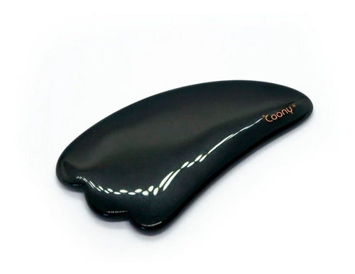 Coony Black Obsidian Roller Massager + Black Gua Sha Stone 2