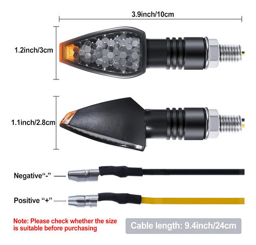 Frienda Sequential Turn Signal Lights for Motorcycles 12V Front and Rear Pack of 4 1