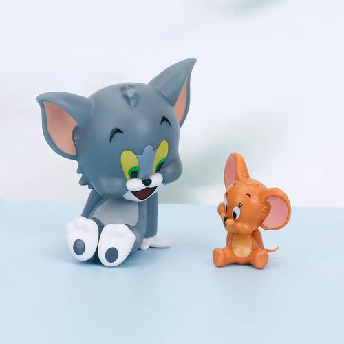 Tomy Tom Y Jerry Gato Y Ratón Mini Figuras Animé Muñecos Juguete 3