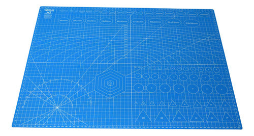 Cutting Mat Board A2 60x45cm Blue 0