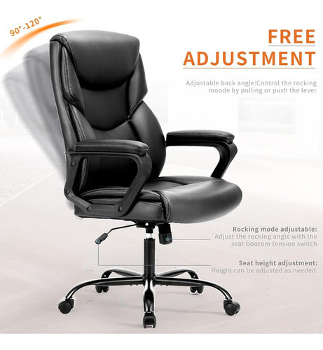 Zunmos Executive Office Desk Chair High Back Ergonomic Adjustable 4