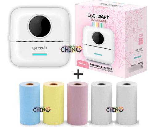 Ibi Craft Mini Thermal Printer for Mobile + Kit of 5 Rolls 0