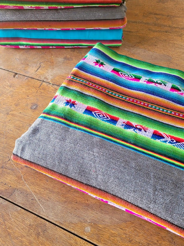 Pack of 3 Norteño Aguayo Blankets Estrella 1.20 x 1.20 58