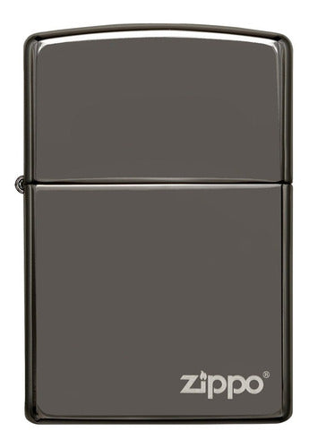 Zippo Clásico Gris Oscuro 150zl Original Universo Binario 0