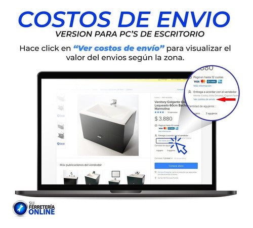 Su Ferretería Online Receptáculo Plato Ducha Piso Box Baño 60 X 60 Cuadrado 1