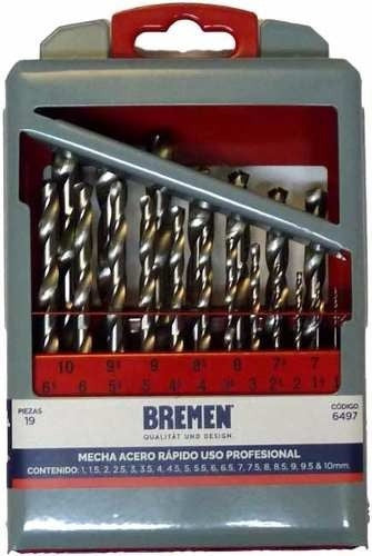 Bremen 6497 Drill Bit Set 19 P Metal Box Origin France 0