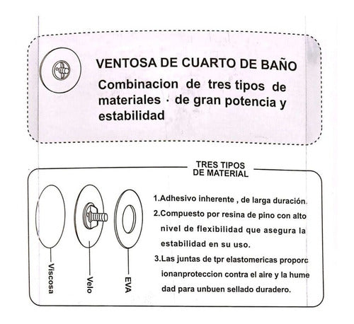 Soporte Porta Escoba Escobillón Colgante Mopa Triple Btx 5