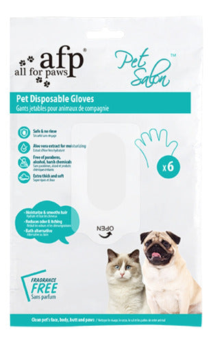 All for Paws Disposable Wet Cleaning Gloves for Dogs 0