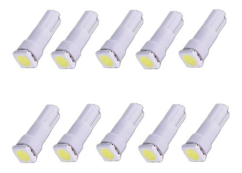 Pack De 10 Lámparas Led T5 Luz Blanco Para Tablero Led 5050 0