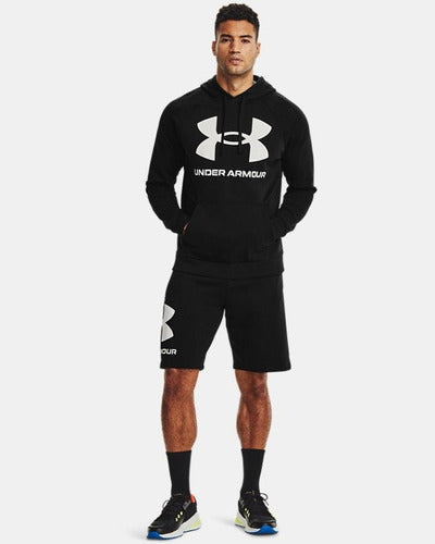 Under Armour Ua Rival Fleece Big Logo Hd Black Men 1