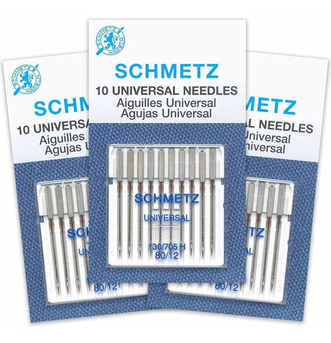 3 X 10 Agujas Schmetz Universal Size 80/12 1