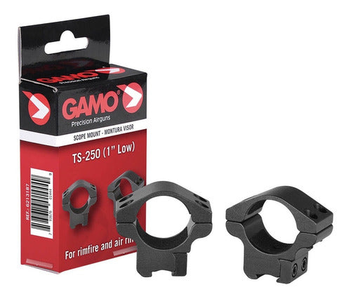 Gamo Anilla Gamo Visor Ts-250 1 Pulgada Baja 0