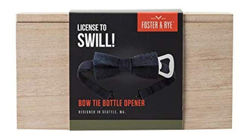 Foster & Rye Elegant Blue Bowtie Bottle Opener 3