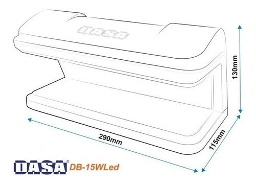 Detector Billetes Falsos Dasa 15w Led Cable Usb Uv Pesos !! 2