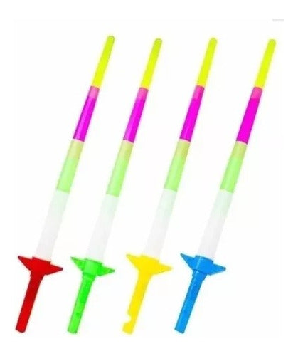 LED Luminous Extensible Sword - Pack of 6 Light-up Party Favors 0