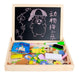 Wooden Toys Magnetic Educational Blackboard with Animals - Vaj 1