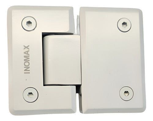 Inomax Bisagra Vidrio - Vidrio 180º Mampara O Puerta Vidrio Blanco 0