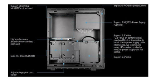 Silverstone Technology Slim Computer Case For Mini Itx 2