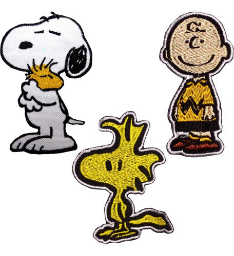 Parche Snoopy Charlie Brown Peanuts Bordado X Unidad 0