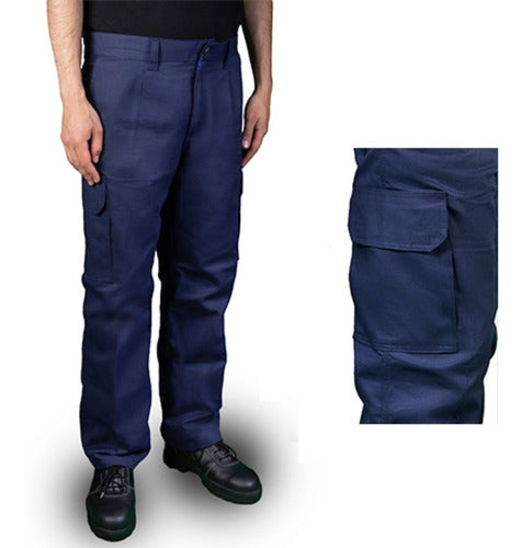 Cargo Work Pants Beige - Manufacturers Art521 1