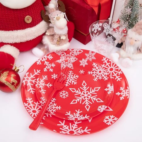 Noccur 60 Christmas Disposable Plates 2