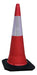 Web Full Traffic Cone 100 Cm with Reflective Tape and Heavy Rubber Base 0