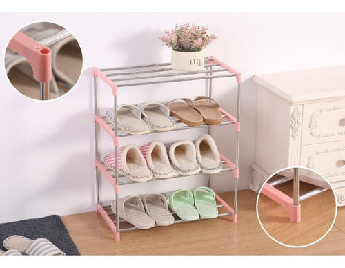 Bigbro Shoe Organizer with Maximum 4 Shelves - Assembled 4