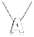 Candyfancy Silver 925 Initial Fantasy Necklace, Alphabet Design 0