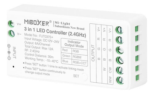Wi-Fi RGB/RGBW/CCT LED Controller 3 in 1 0