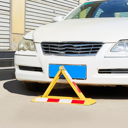 Bloqueador De Estacionamento Triangular Com Fechadura 1