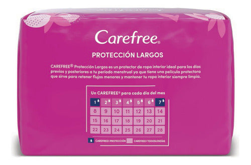 Pack Protectores Diarios Carefree Protección Largos 20 U 1