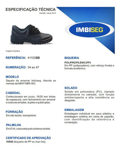 Zapato Imbiseg Amarrar Suela Pu Mono Sin Puntera 4